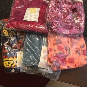LulaRoe leggings set of 5 still in bags Size Os